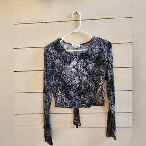 Soft grey long sleeve top